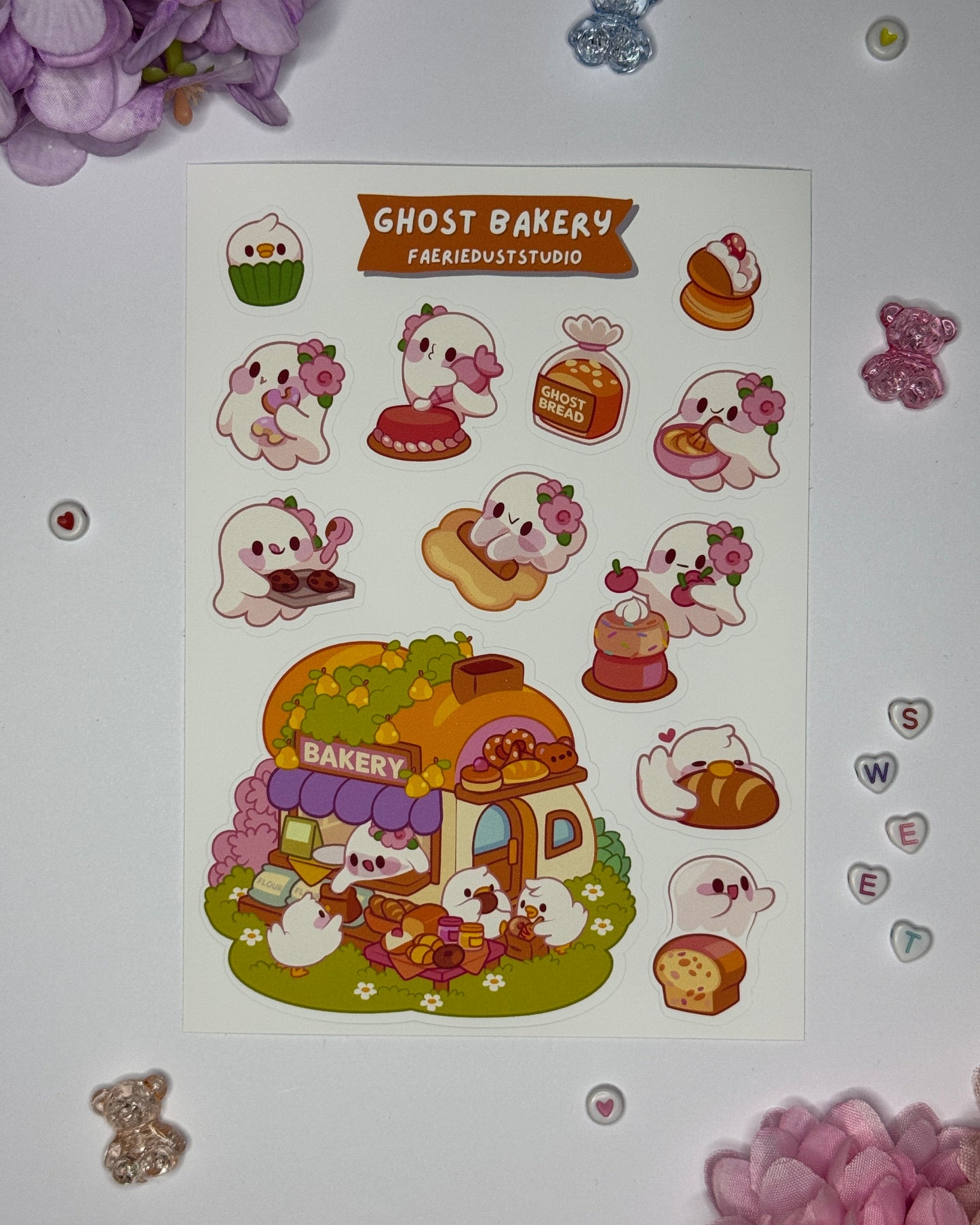 Ghost Bakery Sticker Sheet
