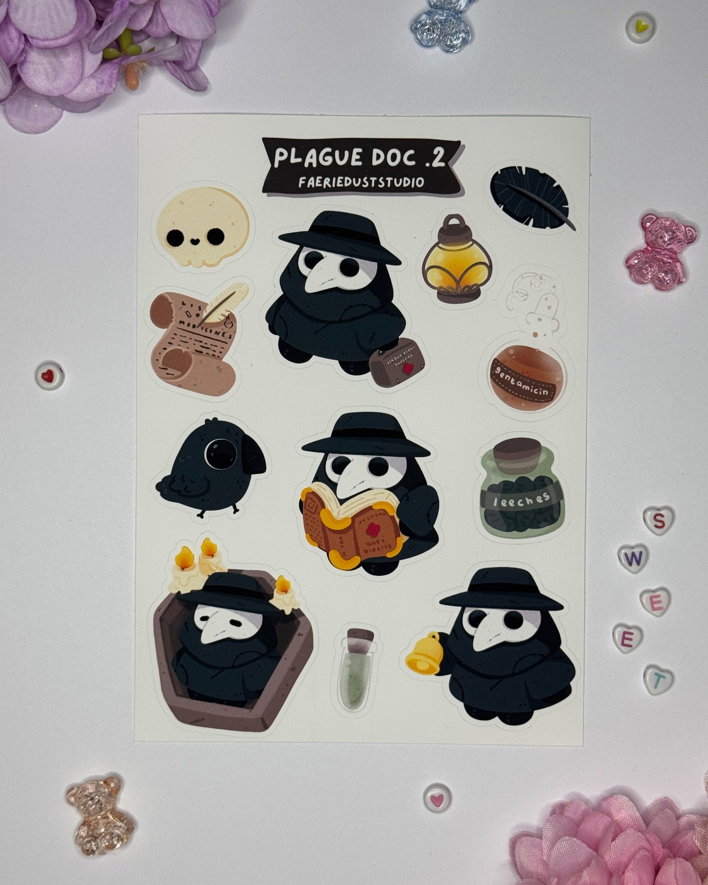 Plague Doc .2 Sticker Sheet