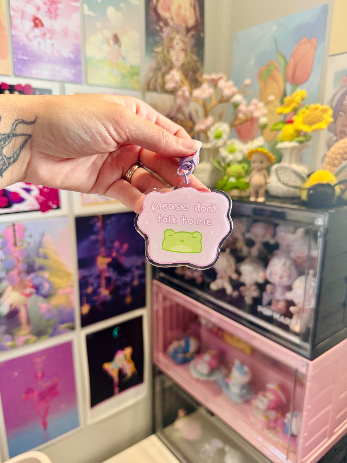 Please Don't Talk To Me Keychain