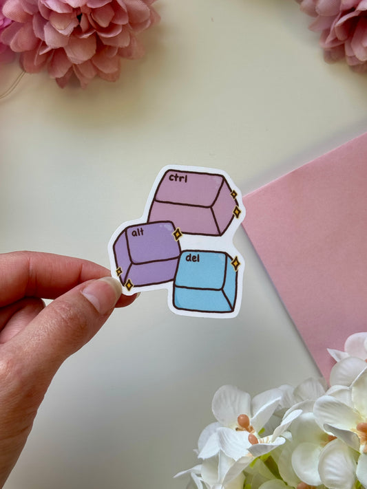 Ctrl Alt Delete Sticker