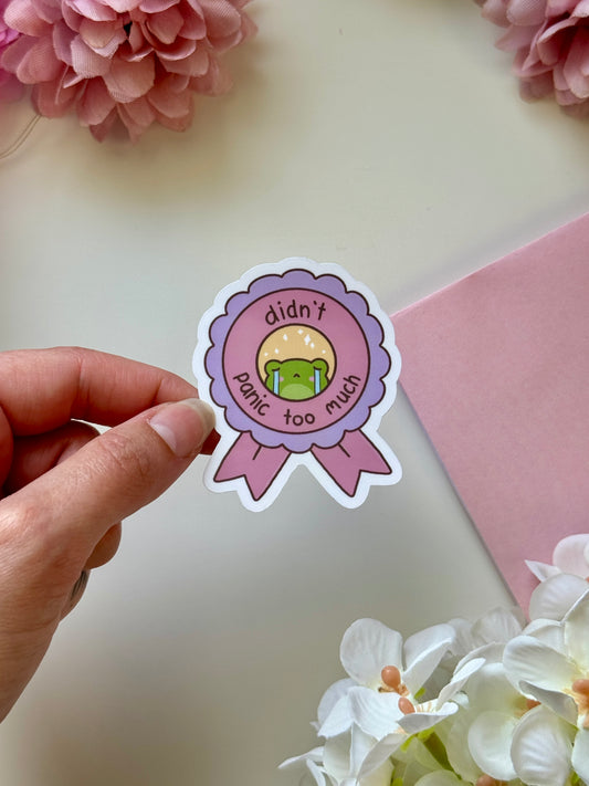 Didn't Panic Medal Sticker
