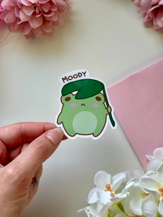 Moody Froggo Sticker