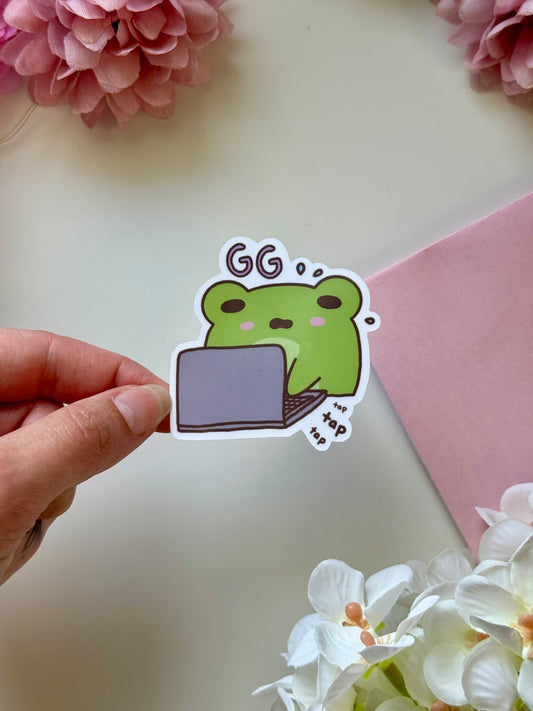 Gamer Froggo Sticker