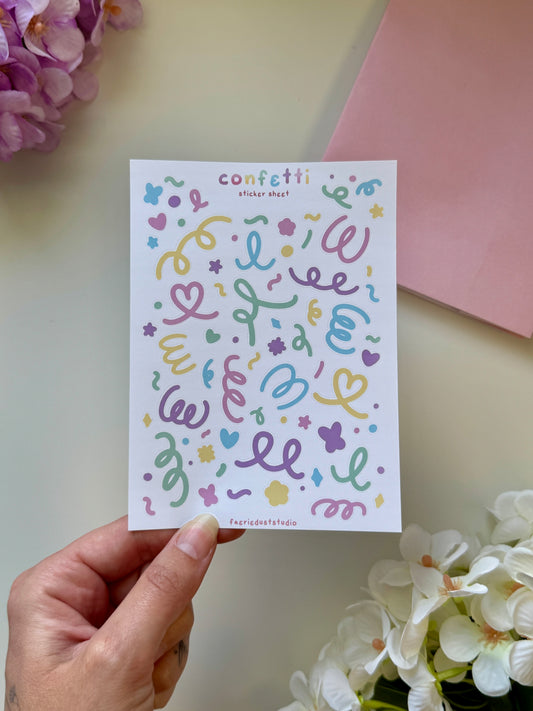 Confetti Sticker Sheet