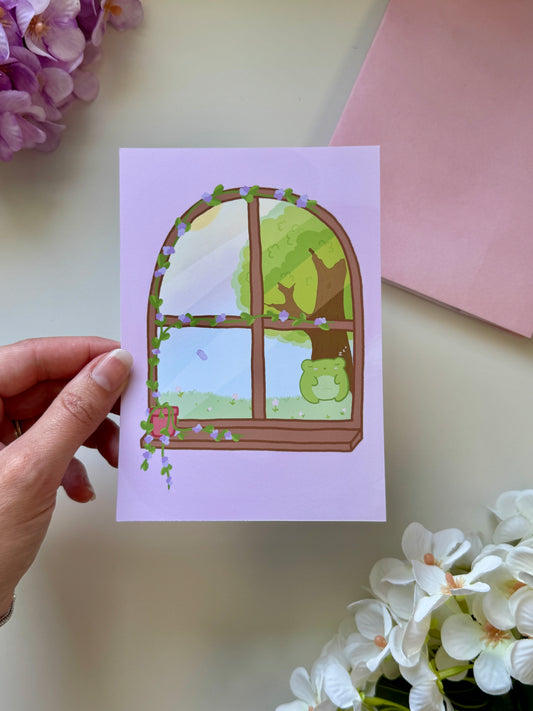 Sleepy Froggo A6 Print