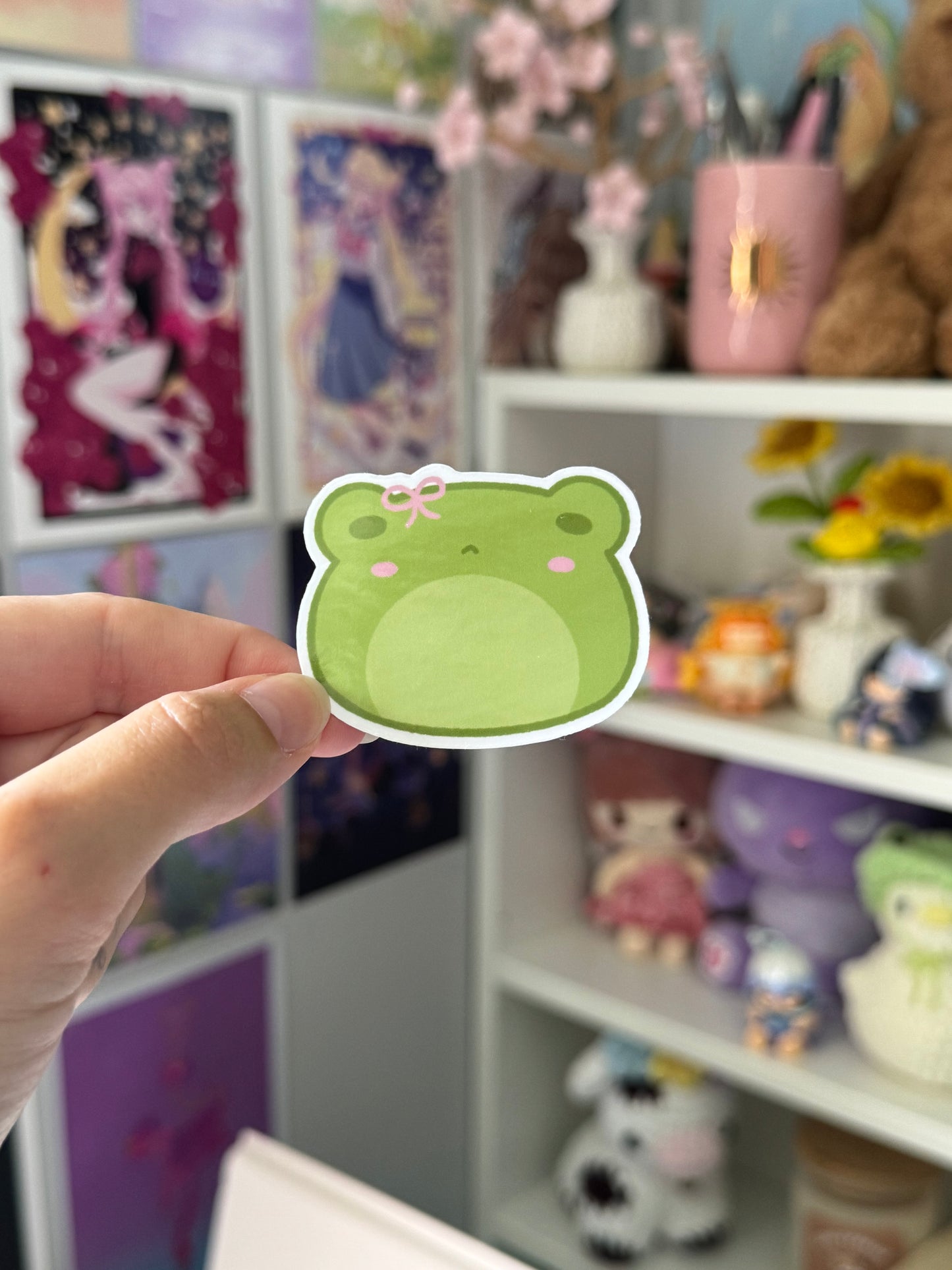 Cutie Froggo Face Sticker