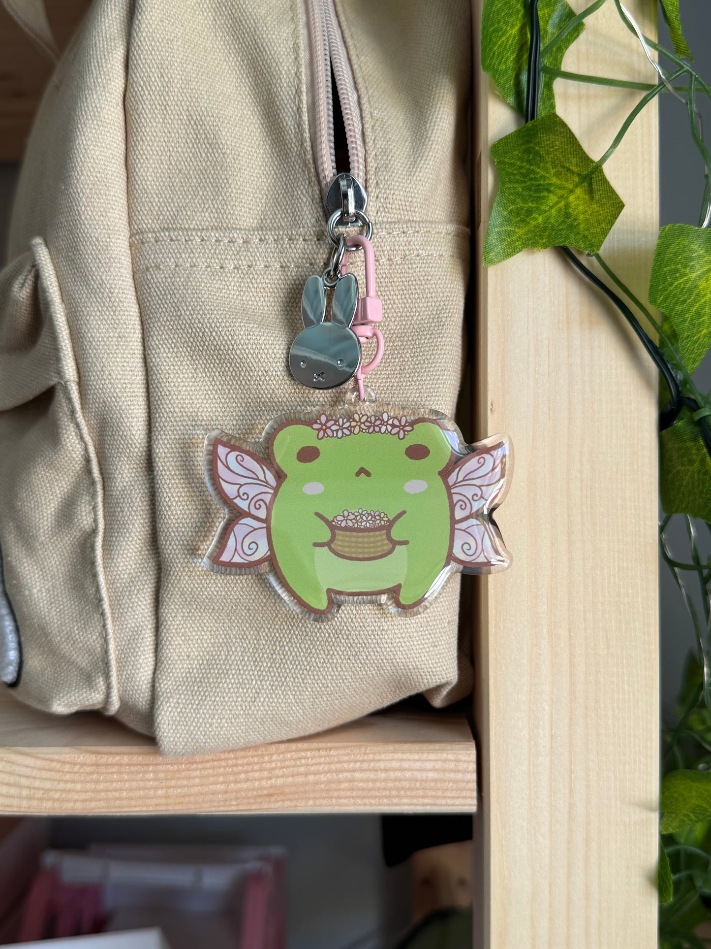 Flower Fairy Froggo Keychain