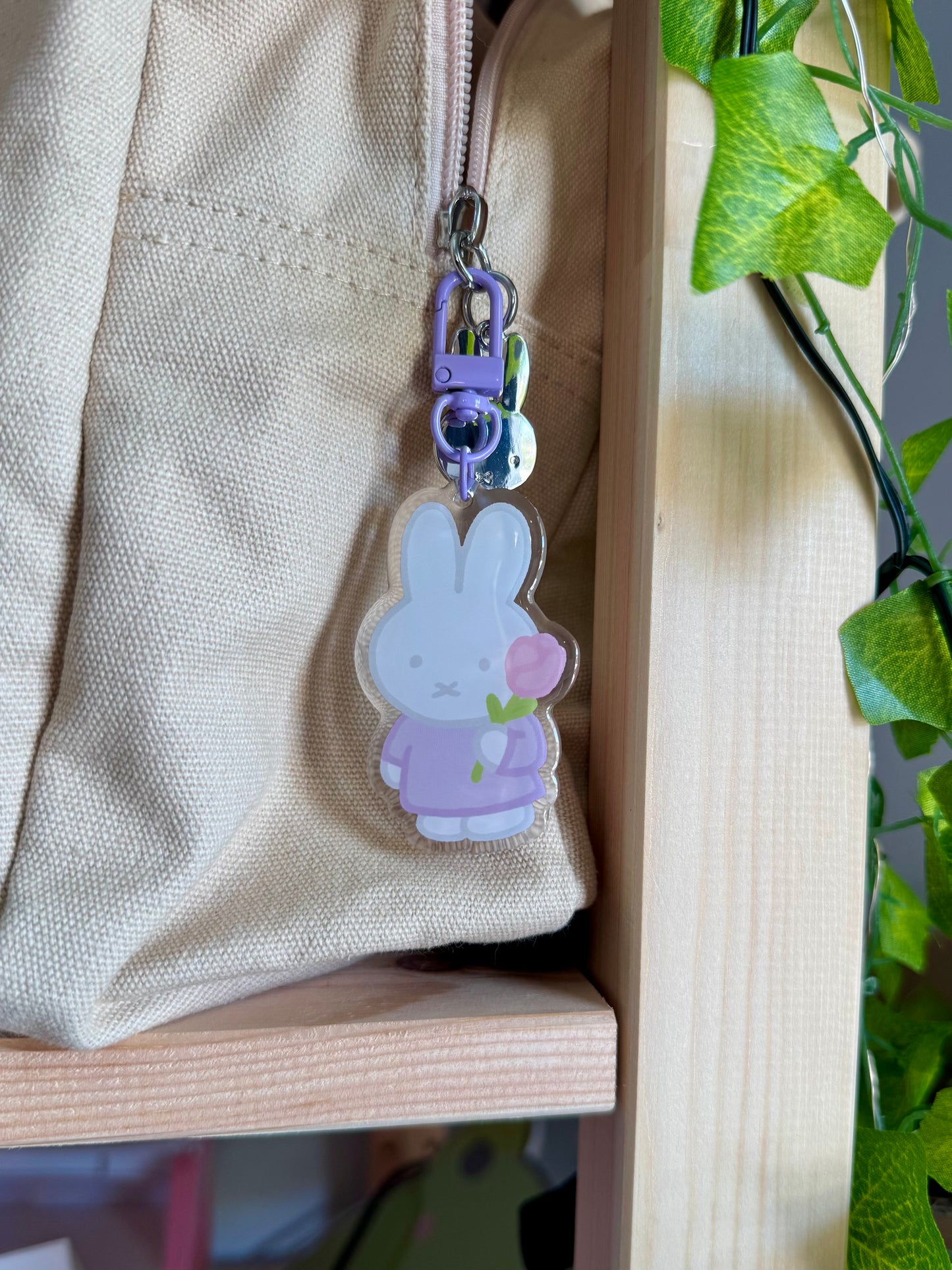 Tulip Miffy Keychain