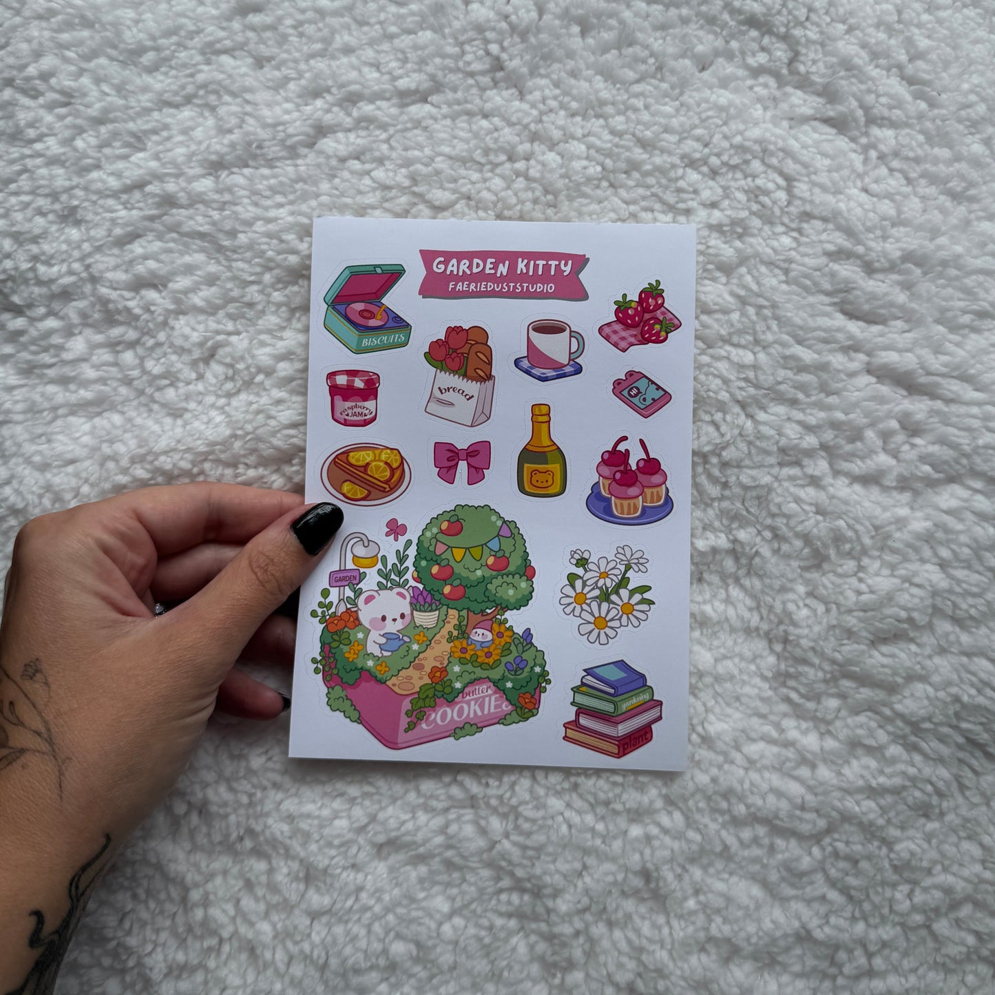 Garden Kitty Sticker Sheet