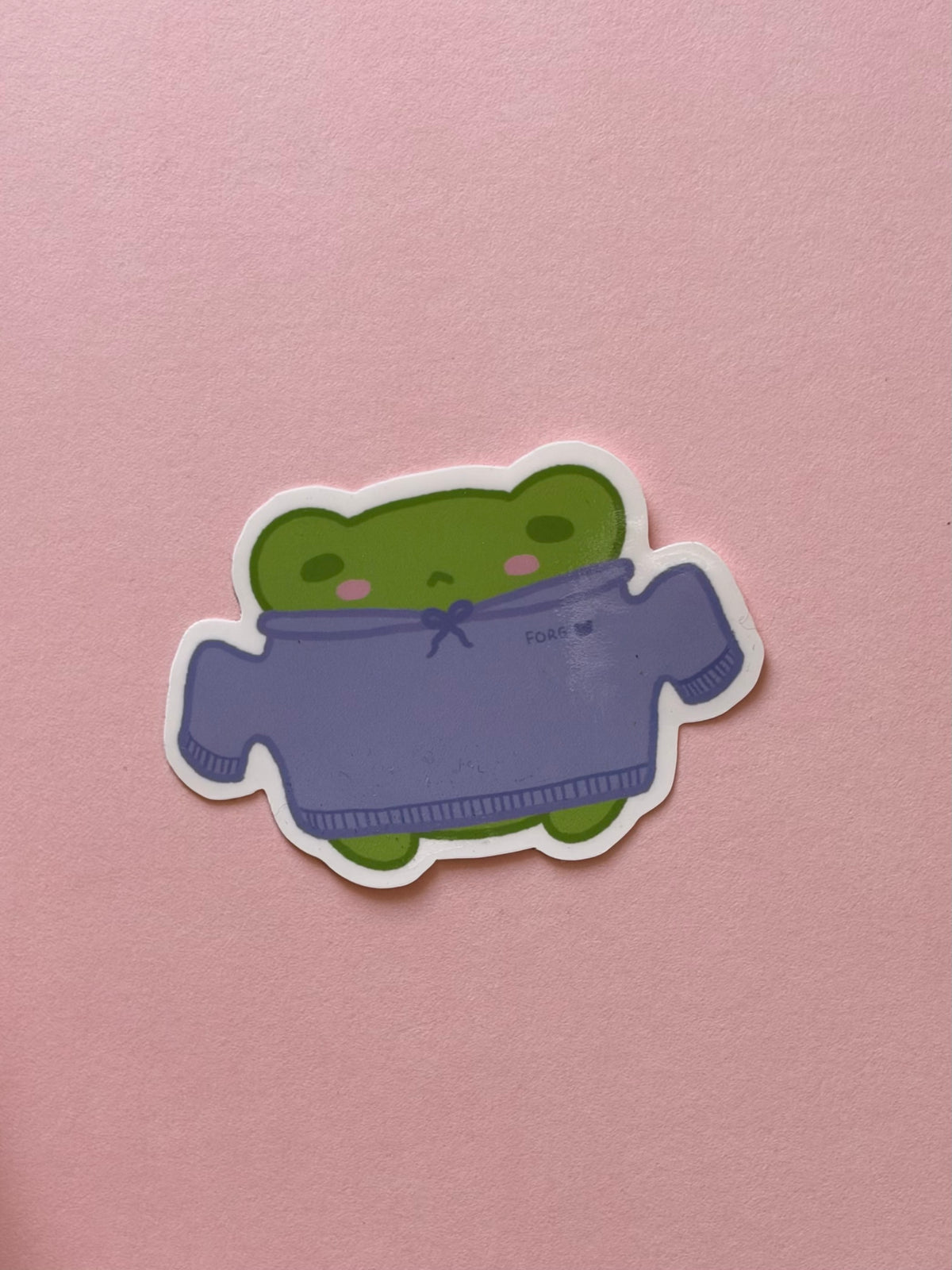 Sweater Froggo Sticker