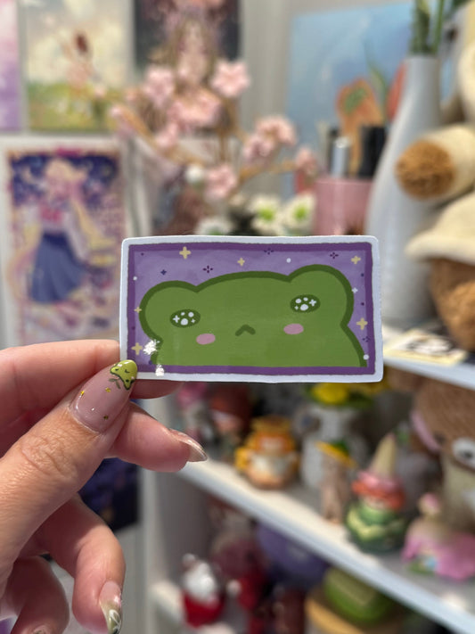 Starry Eyed Froggo Sticker