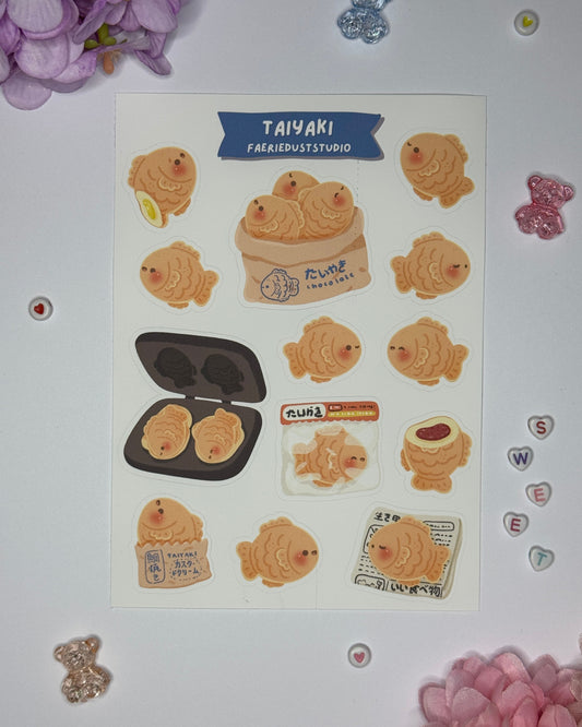 Taiyaki Sticker Sheet