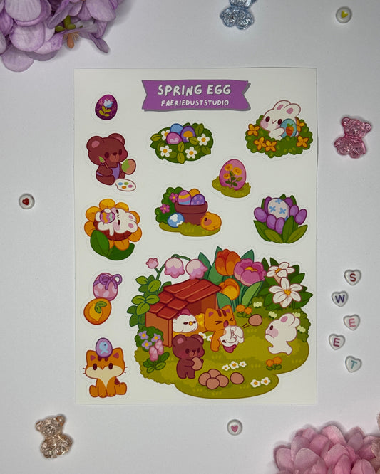 Spring Egg Sticker Sheet