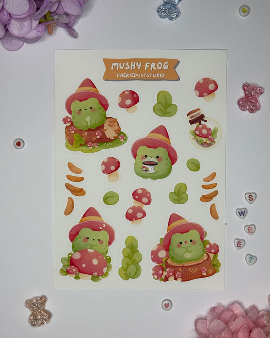 Mushy Frog Sticker Sheet