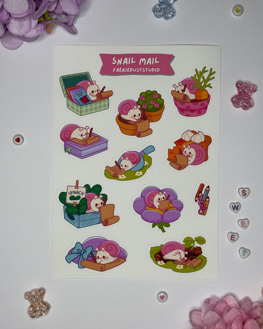 Snail Mail Sticker Sheet
