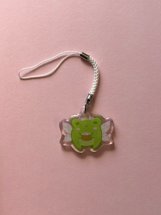 Flower Fairy Froggo Phone Charm