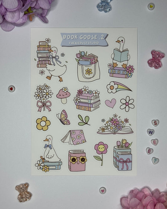 Book Goose .2 Sticker Sheet