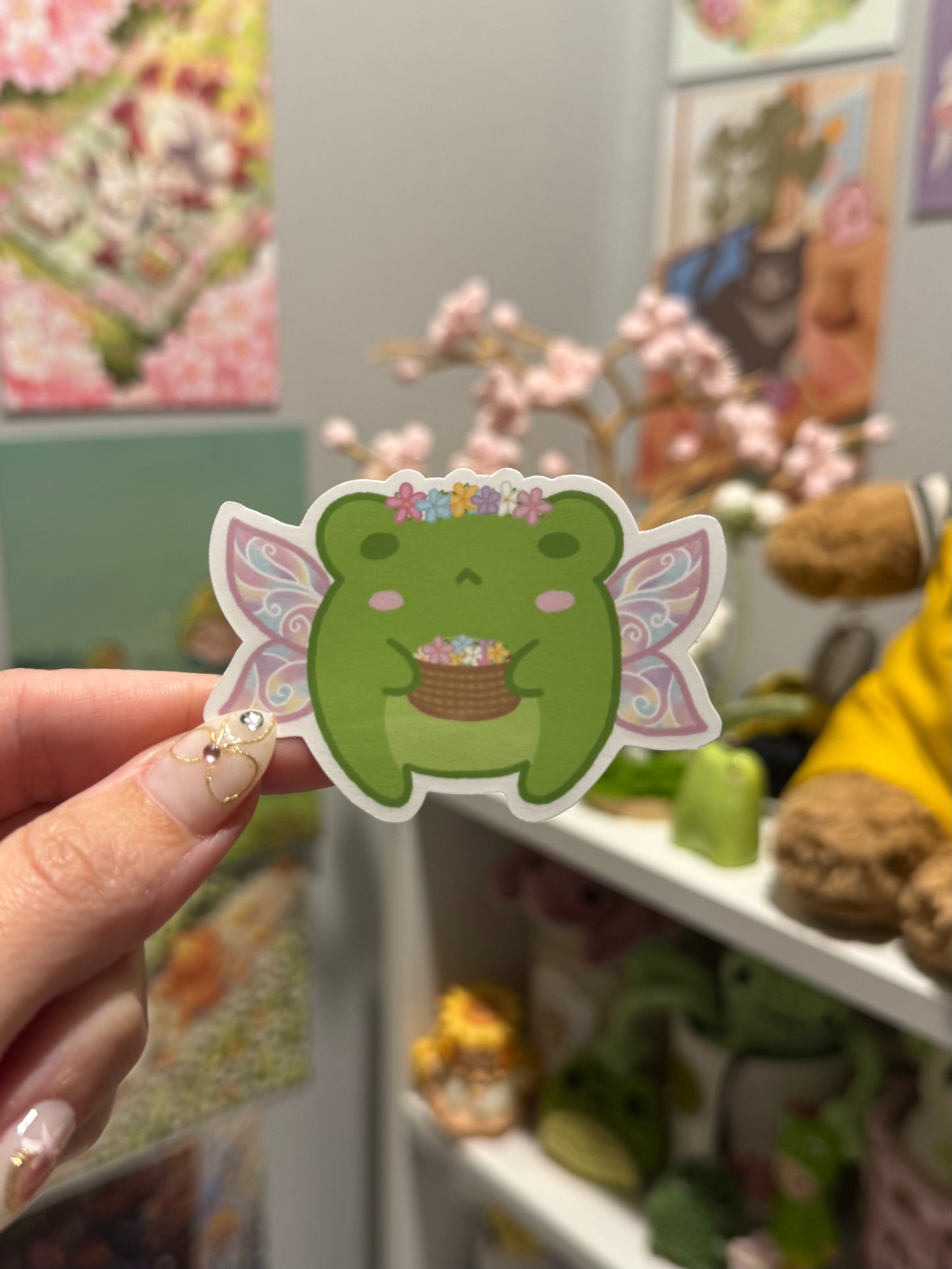 Flower Fairy Froggo Sticker