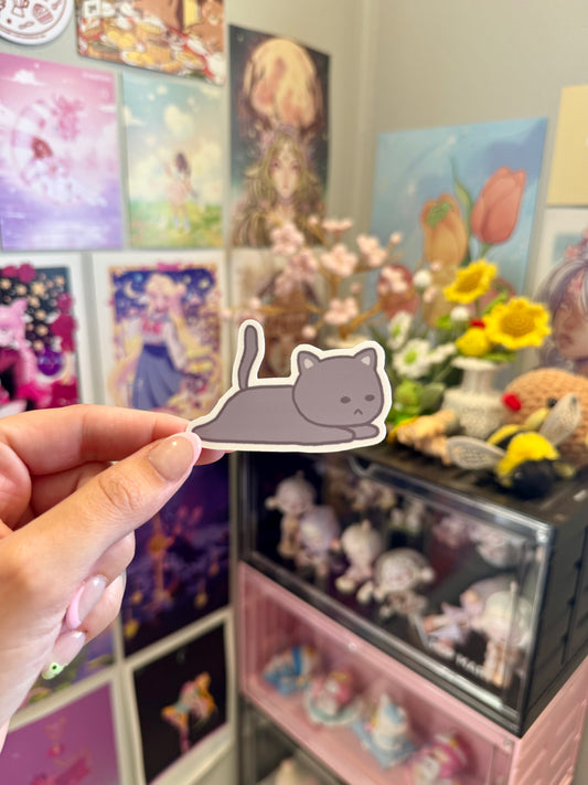 Smokey Lazy Kitty Sticker