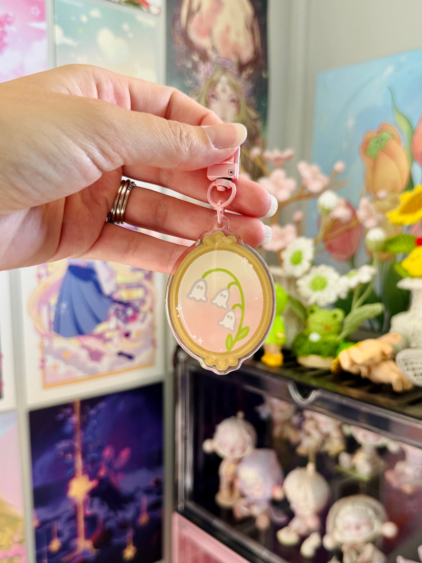 Lily Of The Valley Ghosties Keychain