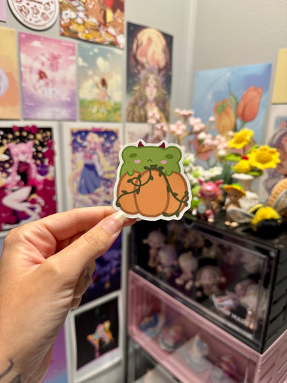 Pumpkin Froggo Sticker