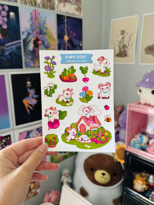 Baby Goat Sticker Sheet