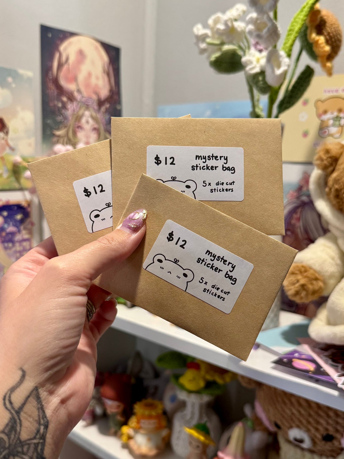 $12 Die Cut Stickers Mystery Bag