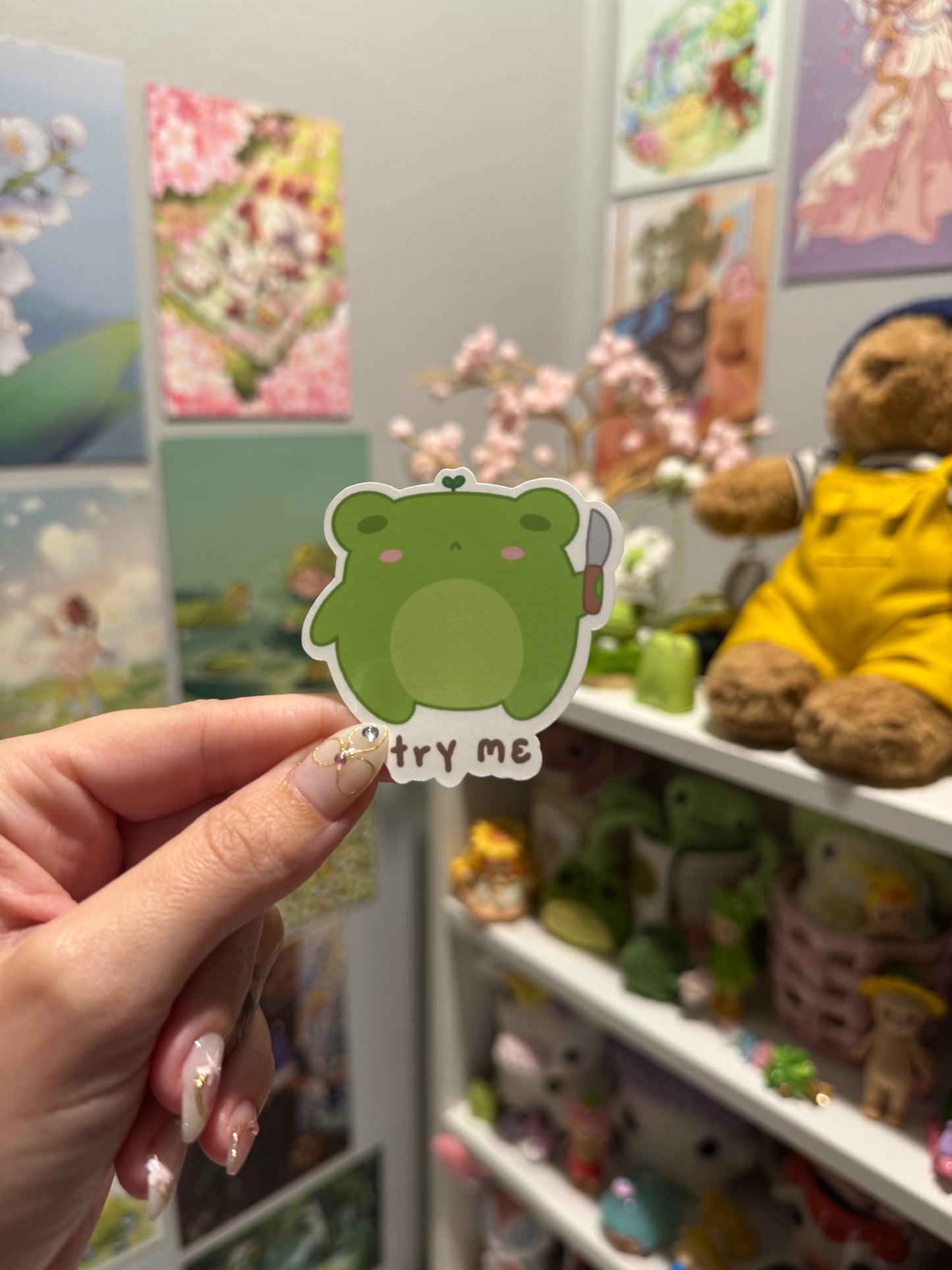Try Me Froggo Sticker
