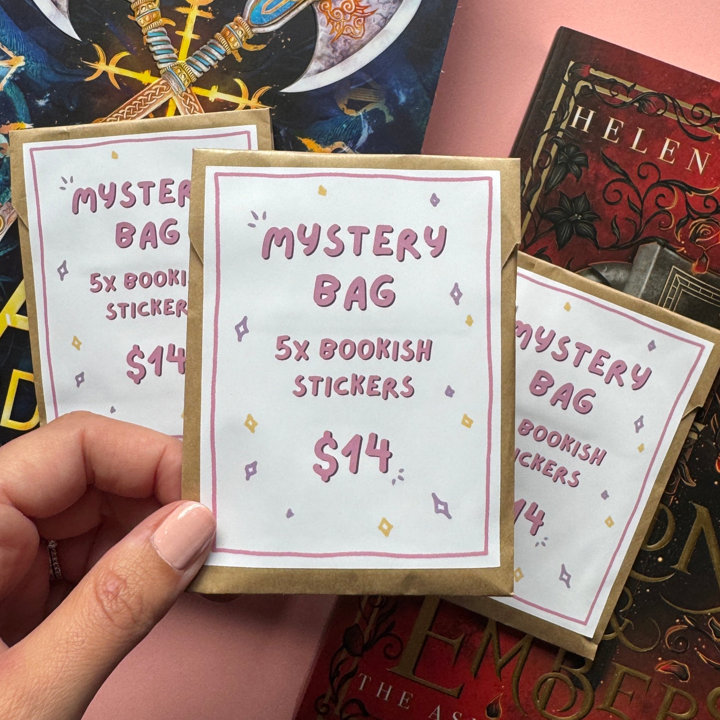 x5 Bookish Sticker Mystery Bag