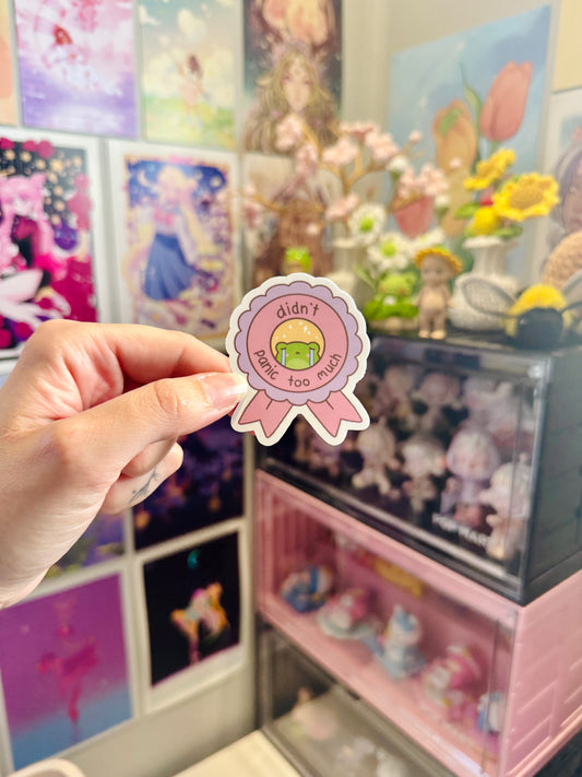 Didn't Panic Medal Sticker