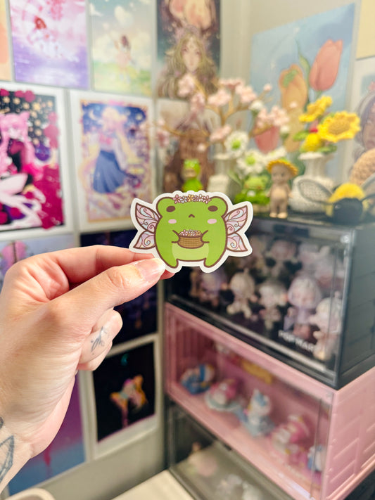Flower Fairy Froggo Sticker