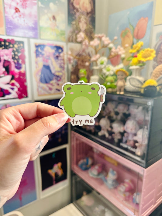 Try Me Froggo Sticker