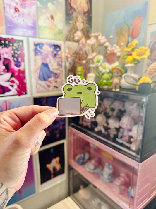 Gamer Froggo Sticker