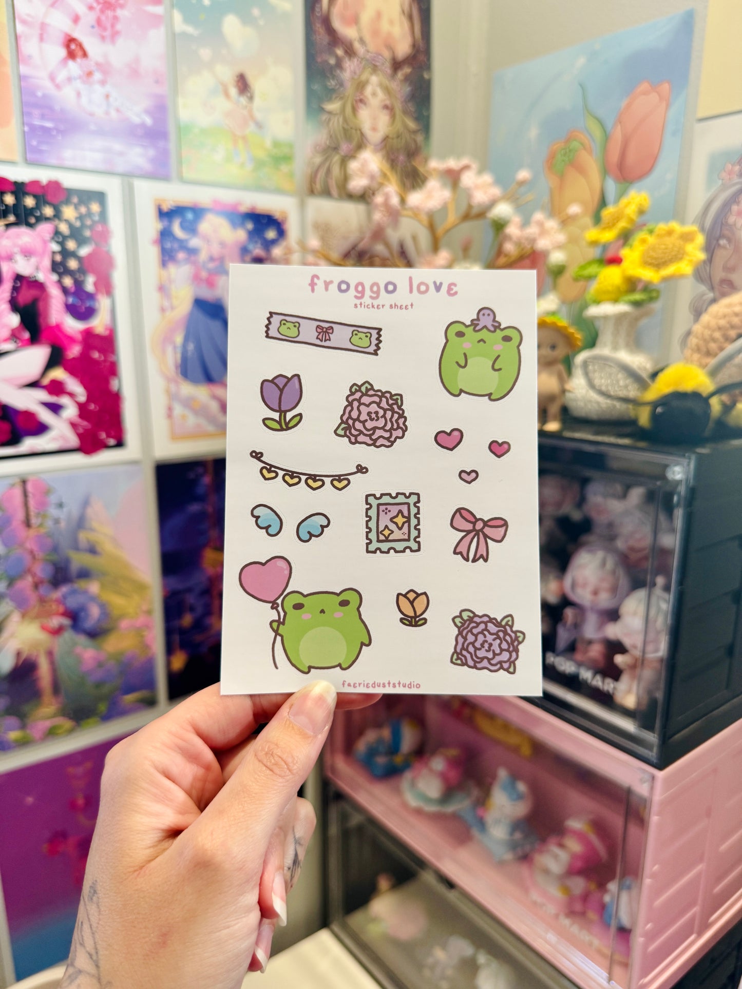 Froggo Love Sticker Sheet