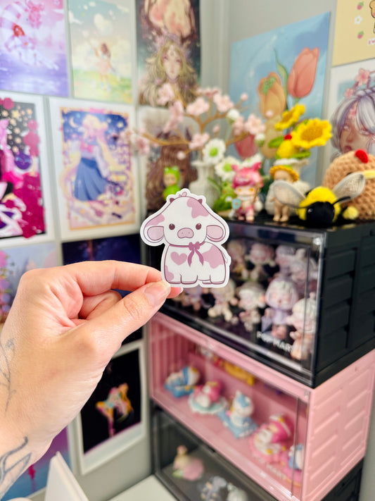 Strawberry Cow Sticker