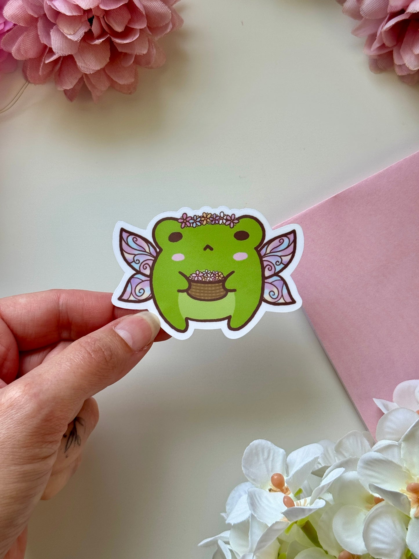Flower Fairy Froggo Sticker