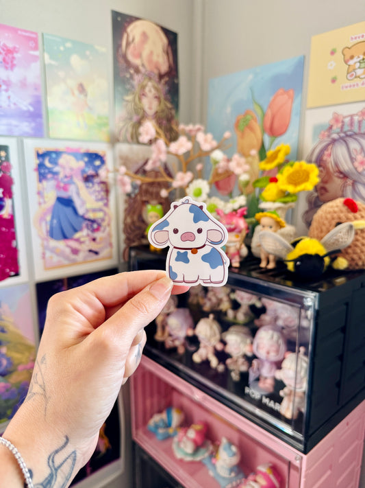Blueberry Cow Sticker