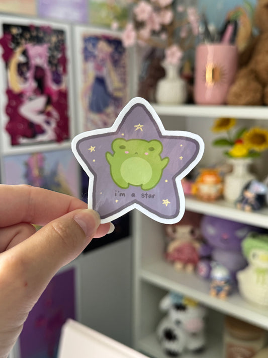 Grey I’m A Star Sticker