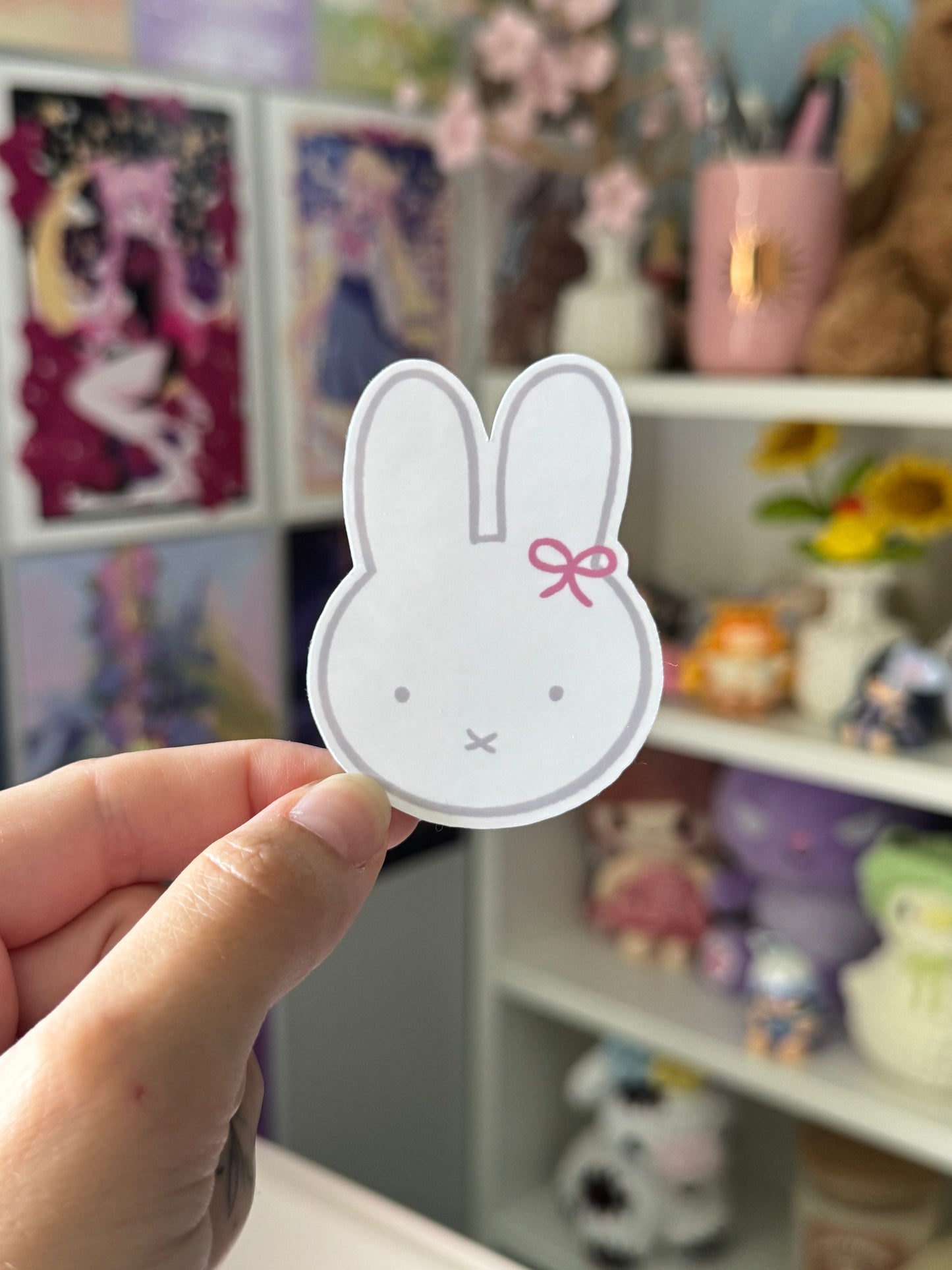 Cutie Bunny Face Sticker