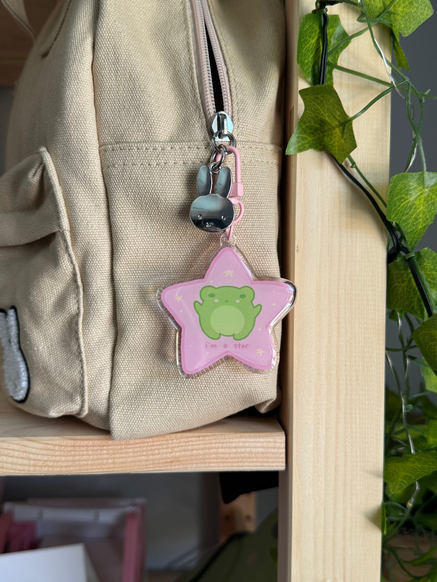 Pink I'm A Star Keychain