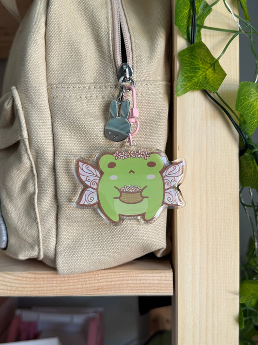 Flower Fairy Froggo Keychain