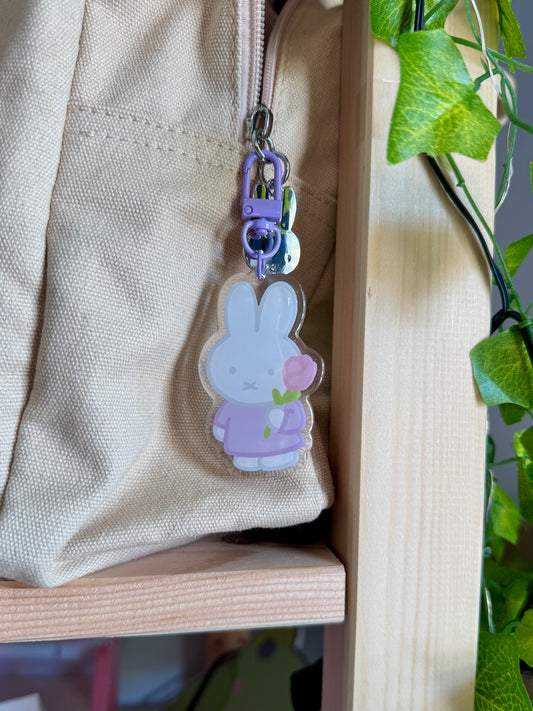 Tulip Miffy Keychain