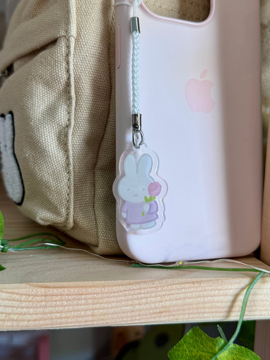 Tulip Miffy Phone Charm