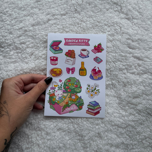 Garden Kitty Sticker Sheet