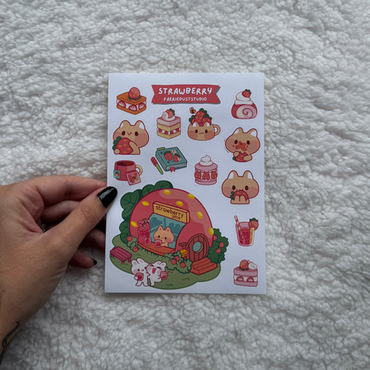Strawberry Sticker Sheet