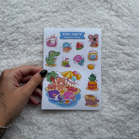 Pool Party Sticker Sheet