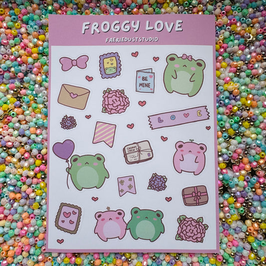 Froggy Love Sticker Sheet