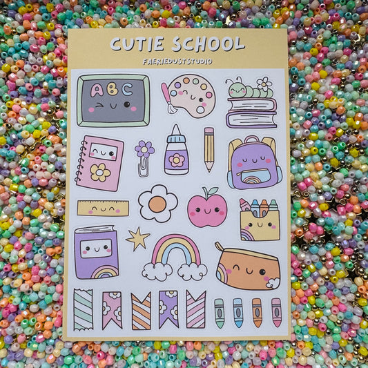 Cutie School Sticker Sheet