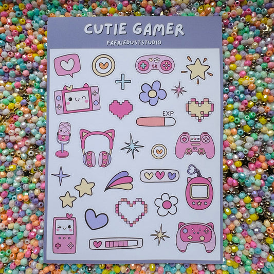 Cutie Gamer Sticker Sheet