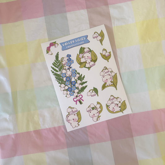 Valley Lilies Sticker Sheet